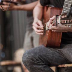 Playing Handpan and Guitar Together - Sound Artist